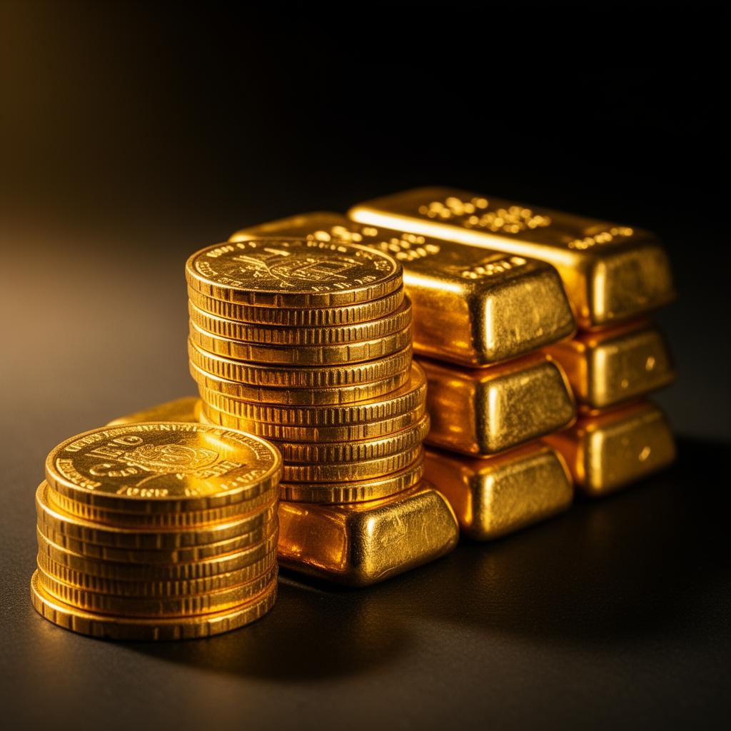 Gouden munten en goudbaren